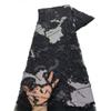 Tecido Bordado com Miçangas para Indústria Pesada Vestido de Casamento com Tubos de Miçangas Moda de Alto Padrão Renda com Lantejoulas e Miçangas