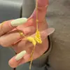 Nuevo Collar de Mariposa Floral Estilo Chino para Mujer, Diseño de Nicho de Lujo Ligero, Cadena de Clavícula de Gama Alta, Accesorio Versátil Elegante y de Moda