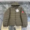 Chamarra de plumón Mengkou para Hombres y Mujeres, Galón Mate Ligera con Capucha Cálida Corta, Impermeable Abrigo de Otoño e Invierno
