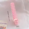 Pente de Cabelo Fofo de Desenho Animado de Alto Valor Estudante Portátil Dobrável Espinha de Peixe Coração de Menina Crianças Trança Pente Pequeno com Ponta