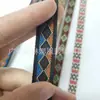 1,2cm Estilo Étnico Colorido Poliéster Jacquard Losango Fita Retrô Decoração de Casa Cinto para Bagagem Moda para Roupas