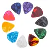 Púas de Celuloide 0.46 Ukelele Guitarra Eléctrica Coloridas Universales Rasgueo Antideslizantes Duraderas Púas para Dedos