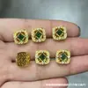 Cuentas de barril finamente elaboradas en cobre puro con incrustaciones, cuentas espaciadoras, motivos de león y danza del león, pulseras, collares y colgantes hechos a mano para DIY