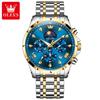 Reloj de Marca Oli Shi Reloj de Cuarzo Multifuncional Reloj Deportivo para Niños Fase Lunar Casual Reloj de Hombre Reloj de Hombre