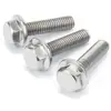 Tornillos de Cabeza Hexagonal Exterior con Brida de Acero Inoxidable 304 Personalizados Gb5789 Tornillos con Brida Antideslizantes Dentados M5M8M10M12