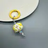 Pingente de contas pintadas à mão fofo acessórios para celular fivela de liga corrente de suspensão de grão fofo corrente de suspensão para bolsa de joias diy