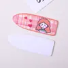 Acrílico Fosco em Formato de Bala Impresso Menina Pequena DIY Presilha de Cabelo Lateral Presilha Bico de Pato Materiais para Acessórios de Cabelo