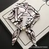 Nuevo pañuelo de seda largo pequeño vintage con hebilla de perla magnética para mujer, elegante y con estilo, bufanda de cuello con lazo, moderna y versátil