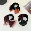 Cuerda para el pelo con lazo de tacto piel y ala ancha, nuevo color de invierno, círculo para coleta con combinación de colores, diadema simple
