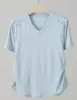 Nueva camiseta de verano de algodón puro para mujer, corte slim, con diseño plisado, estilo corto, top básico, camiseta de manga corta con cuello en V