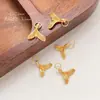 Colgante Dorado Estilo Antiguo con Diseño Chino Tradicional, Linternas de Pato y Cola de Pez, Joyería Artesanal Hecha a Mano con Hilo