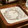 Pulsera Original Minimalista de Grava Blanca Natural con Forma de Corazón de Cristal, Pulsera Transparente Irregular de Alta Gama, Regalo para Mejor Amiga