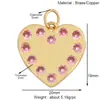 K81 Acessórios DIY Europa e Estados Unidos popular amor amor cor zircônia pérola concha pingente