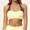 Sutiã Esportivo Cross-border Exclusivo Toque Nu Cor Blocada Costas Cruzadas Beleza Pilates Treinamento Fitness Yoga Sutiã Feminino 2588