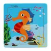 Mini quebra-cabeça pequeno infantil portátil de bolso para educação infantil dinossauro tráfego animal marinho brinquedos educativos