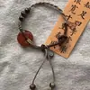 Pulsera al por mayor Ámbar chino nuevo Hebilla de seguridad Pulsera con paisaje Estilo retro para mujer Pulsera combinable Estilo étnico Cuentas