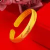 Pulsera Cuadrada de Letras de Moda y Exquisita Estilo Coreano para Mujer, Círculo de Luz Retro, Simple y Personalizada, Pulsera Versátil, Joyería Creativa para Mano