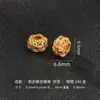 Cuentas Separadoras Chapadas en Oro Plata 925 Cuentas Barril de Zirconia Cuentas con Agujero Pasante Accesorios para Pulseras Vintage Materiales para Cuentas Accesorios para Joyería Hecha a Mano DIY