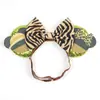 Diadema Serie Temática Parque de Atracciones Orejas de Mickey y Minnie Lazo de Lentejuelas Tocado Vestido de Actuación Escénica Accesorios para el Cabello