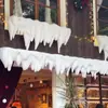 Enfeites de Escultura de Espuma de Natal Neve Pendurada Goteiras Pendurados na Porta Floco de Neve Artificial Decoração de Cena de Neve Escultura de Paisagismo Personalização