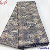 Tela de brocado jacquard antiguo con bordado de plata Tela de encaje brocado africano