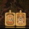 Colgante Thangka de los Ocho Guardianes de la Montaña Wutai, Colgante de Doble Cara con Dragón Tridimensional Wuye Benmingfo, Equipaje