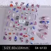 Calcomanía para Uñas Estéreo con Relieve de Flor Graffiti Estilo Japonés Lindo Calcomanía para Uñas Ins Infantil de Dibujos Animados Conejo Feliz DIY