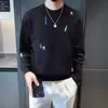 Suéter de Nuevo Diseño Otoño e Invierno 2025 Suéter Bordado de Alta Calidad Marca de Moda para Hombre Camiseta Interior de Punto