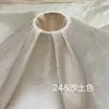 Tecido de Organza Macio Sedoso Franzido Estilo Ilha Atacado Tecido Decorativo para Vestido Lolita de Designer de Alto Padrão