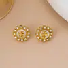 Nuevos Pendientes Blancos de Nácar con Tachuelas de Diamante de la Marca Transfronteriza Tb para Mujer, Aguja de Plata, Réplica de Lujo de Gama Alta, Fotos Reales, Pendientes al por Mayor