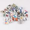 Equipo de Rugby Transfronterizo 32 Mixto NFL Botón de Presión 18mm Accesorios para Pulsera DIY Botón de Fondo Blanco