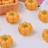 Abóbora Pequena Tridimensional Comida e Brinquedo Criativo Feito à Mão DIY Acessórios de Cola de Creme Acessórios de Resina Material para Joias Grampos de Cabelo Venda por Atacado