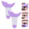 Pincel auxiliar para delineador de ojos, pestañas, deflector de media luna inferior, multifuncional, para principiantes, maquillaje de ojos, gusano de seda, herramienta para sombras de ojos