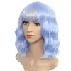 Peruca Nova Amazon Cabelo Longo Cacheado Peruca Cosplay Peruca Colorida de Espiga Peruca para Festa de Halloween