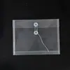 Bolsa de archivo A5 engrosada con cordón, bolsa transparente de gran capacidad hecha a medida para almacenamiento de documentos de examen de oficina, impermeable para documentos