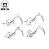 Stud para Ceja Curva de Aleación de Titanio F136, Barra para Oreja, Cuidado del Oído, Estilo Simple, Stud para Nariz de Mujer, Stud para Labio, Venta al por Mayor desde la Fábrica de Origen