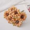 Flor de Seda de Girasol Simulado DIY Guirnalda Accesorios Tocado Ramo de Margaritas Pequeñas Flor Falsa de Girasol Flor de Mano