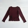 Conjunto de Niña Primavera y Otoño 2026: Conjunto de Top Suave y Cómodo de Manga Larga con Lazada y Falda de Tul Abullonada para Niñas