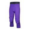 Calças Justas Esportivas Proteção de Joelho em Favo de Mel Anti-colisão Calças Capri Fitness Corrida Basquete Leggings de Alta Elasticidade Proteção de Perna Masculina