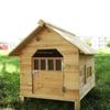 Casa de cachorro Pára-brisa à prova de chuva ao ar livre Casa ao ar livre Gaiola para cães interna e externa Canil de madeira Canil para cães Four Seasons Canil