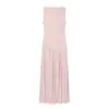 Al por mayor 2026 Primavera Nuevo Estilo Europeo y Americano Vestido sin Mangas de Malla de Seda Patchwork para Mujer 61591