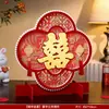 Adorno de personaje "Feliz" para bodas, mesa de té de alta gama y decoración de escritorio para boda y compromiso, exhibición tridimensional de mesa