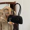 Bolsas de Moda Nova Primavera 2026 para Mulheres Bolsa de Mão com Textura de Camurça de Alta Qualidade Bolsa de Ombro Único Transversal para o Trabalho