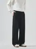 Roupas Masculinas Apo Negócios Transfronteiriços Casual Inverno Masculino Espesso Solto Reta Caimento Resistente a Amassados Calças de Lã