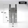 Pinça Pneumática de Cilindro de Dedo HFY6/HFR/HFZ10/MHZ2-16D/20/25/32/40D Mandíbula Plana
