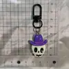Nuevo Llavero Oscuro de Halloween Ojos Burlones Calabaza Pequeña Negra Fantasma Globo Ocular Murciélago Colgante Colgante