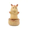 Pet de Chá do Zodíaco em Argila Roxa Giratório Ornamento Criativo Mesa de Chá Giratória Mesa de Chá Brinquedo de Chá Decoração de Mesa de Escritório