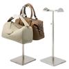 Estante de Exhibición de Bolsas Colgantes Ajustable para Tienda de Bolsas Estante de Exhibición de Bolsas de Acero Inoxidable para Tienda de Ropa en Centro Comercial
