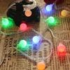 Luces de Cadena Solares LED Transfronterizas, Luces de Cadena de Estrellas, Luces Decorativas de Atmósfera para Acampar al Aire Libre, Luces de Cadena de Colores Navideños
