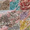 Rhinestones Brillantes de Forma Irregular con Base Plana para Uñas, Paquete Mixto Pequeño, Rhinestones Brillantes K9, Decoraciones Blancas y Coloridas Maillard para Uñas, Mayoreo